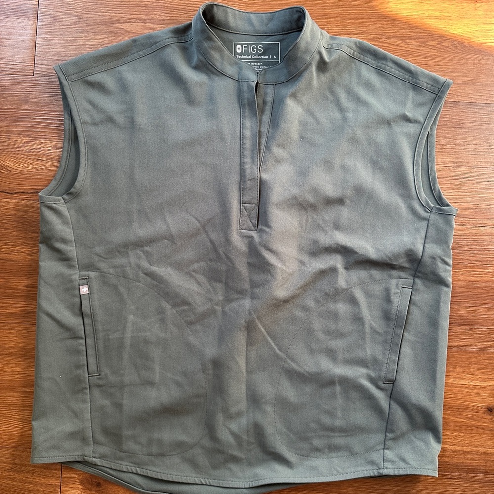 Figs Olive Green Scrub Top